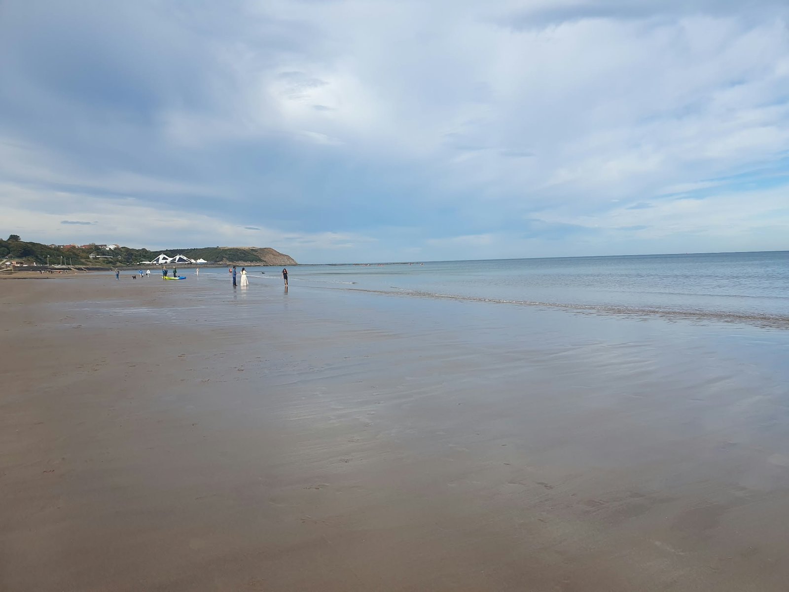 Scarborough beach and calm sea